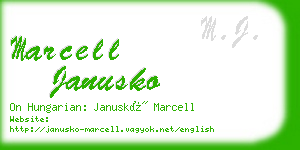 marcell janusko business card